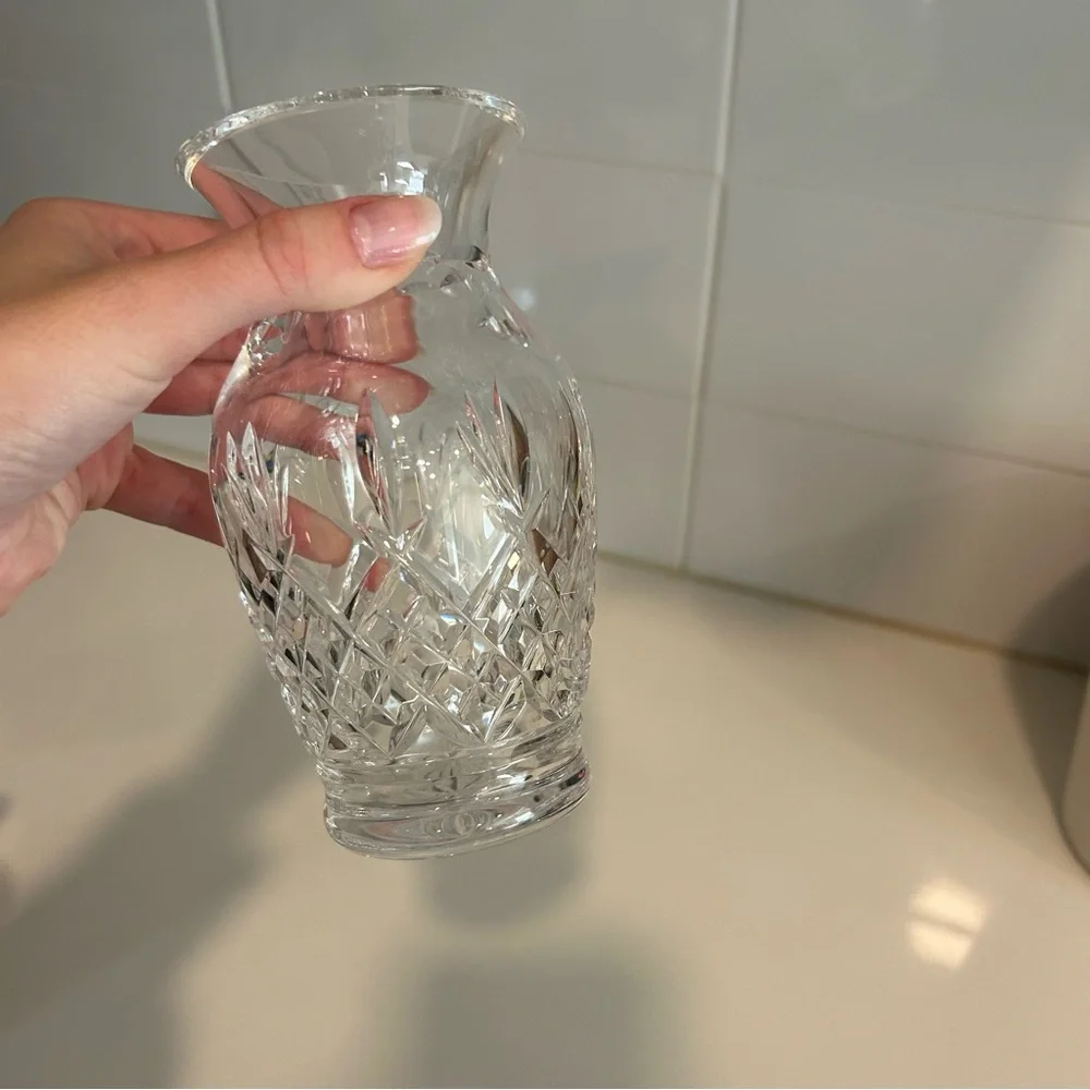 Waterford Killarney Pattern Vase 6” Tall  3.25” Wide
